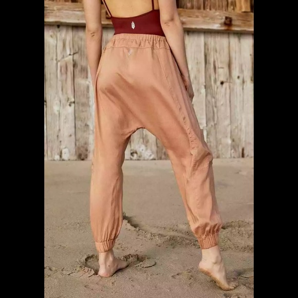 Free People Rise To The Sun Solid Harem Pants - Picture 2 of 8